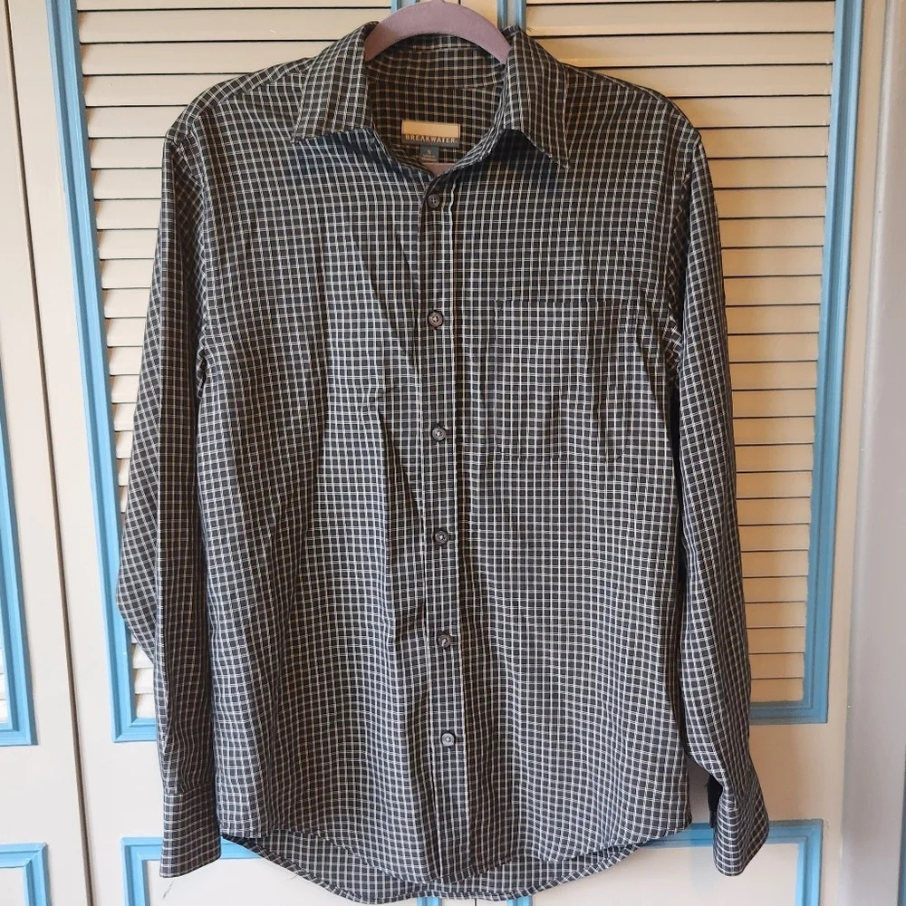 Breakwater Black & White Button Down